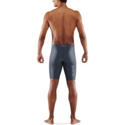 SKINS 3-Series Half Tights - Charcoal -Skins skins compression 3 series mens half tights charcoal 4 1067267