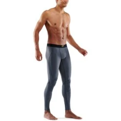SKINS 3-Series Long Tights - Charcoal -Skins skins compression 3 series mens long tights charcoal 6 1067375