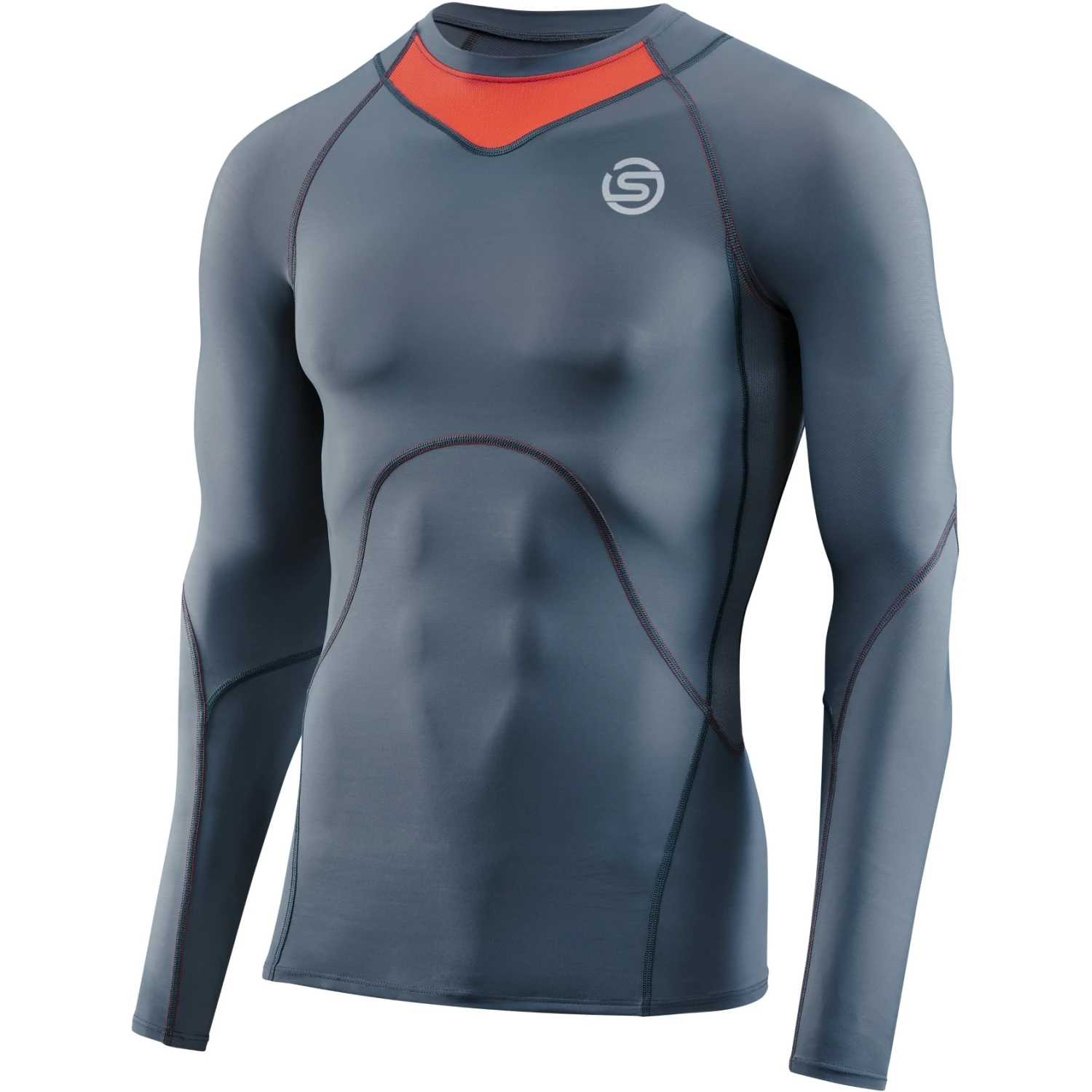 SKINS 3-Series Long Sleeve Top - Charcoal 3 SKINS 3-Series Long Sleeve Top - Charcoal - Image 3