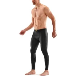 SKINS 3-Series Recovery Long Tights - Black/Graphite -Skins skins compression 3 series recovery long tights black graphite 4 1131411
