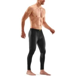 SKINS 3-Series Recovery Long Tights - Black/Graphite -Skins skins compression 3 series recovery long tights black graphite 5 1131412
