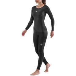 SKINS 3-Series Women's Long Sleeve Top - Black -Skins skins compression 3 series women long sleeve top black 4 941779