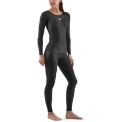 SKINS 3-Series Women's Long Sleeve Top - Black -Skins skins compression 3 series women long sleeve top black 5 941780