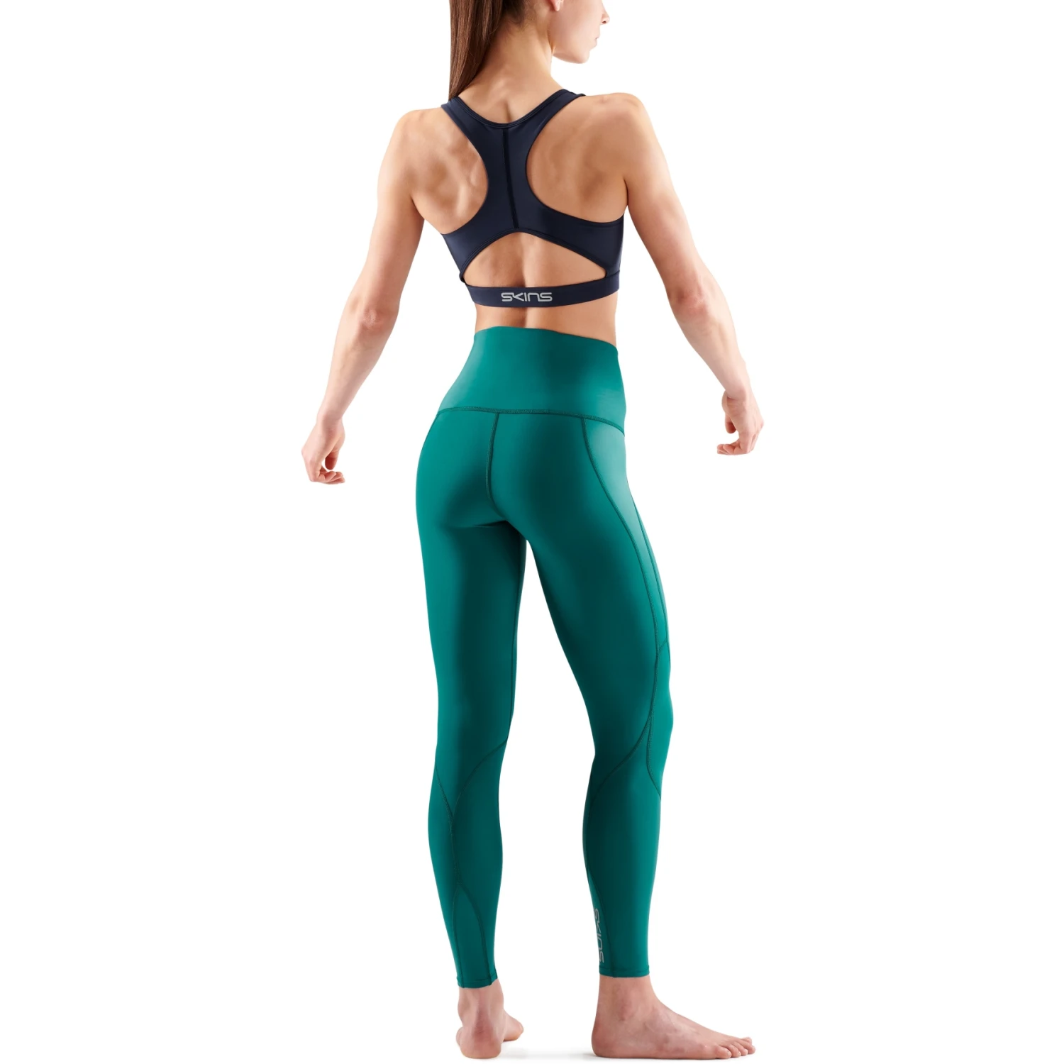 SKINS Compression 3-Series Women's Skyscraper Tights - Lt Teal 4 SKINS Compression 3-Series Women's Skyscraper Tights - Lt Teal - Image 4