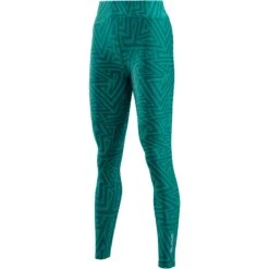 SKINS Compression 3-Series Women's Soft Long Tights - Lt Teal Angle