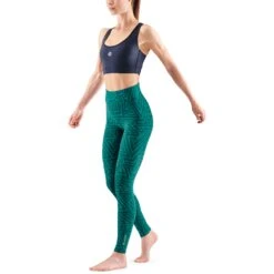 SKINS Compression 3-Series Women's Soft Long Tights - Lt Teal Angle -Skins skins compression 3 series women soft long tights lt teal angle 5 1232325