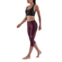 SKINS Compression 3-Series Thermal 3/4 Tights Women - Burgundy 9 SKINS Compression 3-Series Thermal 3/4 Tights Women - Burgundy -Skins skins compression 3 series women thermal 3 4 tights burgundy 3 892946
