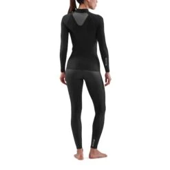 SKINS 3-Series Women's Thermal Long Sleeve Shirt - Black -Skins skins compression 3 series women thermal long sleeve top black 5 892890