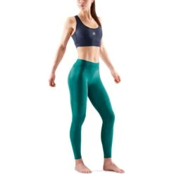 SKINS Compression 3-Series Women's Thermal Long Tights - Lt Teal -Skins skins compression 3 series women thermal long tights lt teal 3 1232152