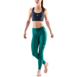 SKINS Compression 3-Series Women's Thermal Long Tights - Lt Teal -Skins skins compression 3 series women thermal long tights lt teal 5 1232154