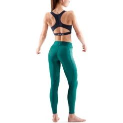 SKINS Compression 3-Series Women's Thermal Long Tights - Lt Teal -Skins skins compression 3 series women thermal long tights lt teal 7 1232156