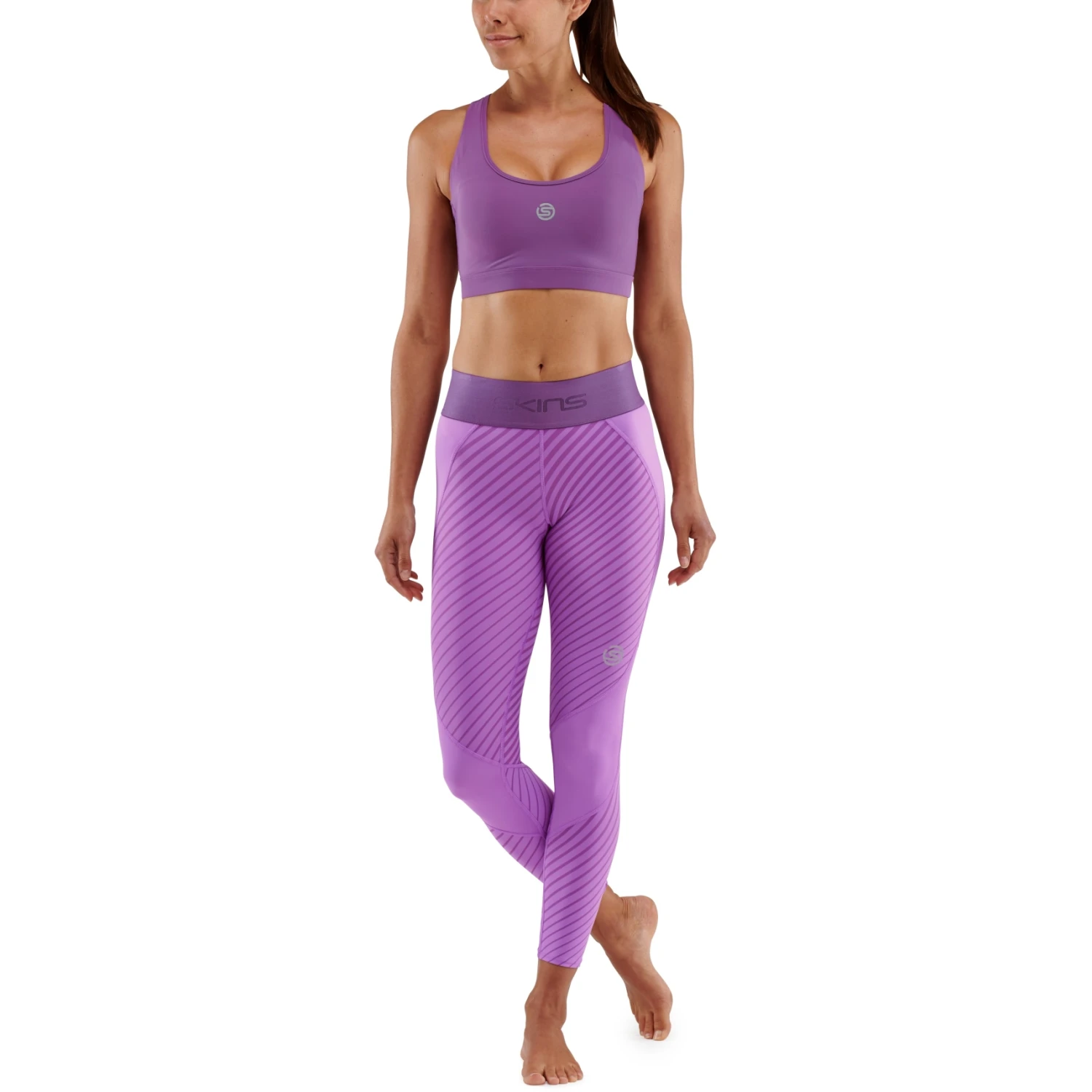 SKINS Compression 3-Series Long Tights Women - Linear Amethyst 3 SKINS Compression 3-Series Long Tights Women - Linear Amethyst - Image 3
