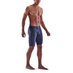 SKINS 5-Series Half Tights - Navy Blue -Skins skins compression 5 series men half tights navy blue 3 893765