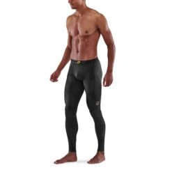 SKINS 5-Series Long Tights - Black -Skins skins compression 5 series men long tights black 3 893656