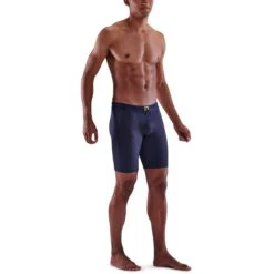 SKINS 5-Series Powershorts - Navy Blue -Skins skins compression 5 series men powershorts navy blue 5 941856