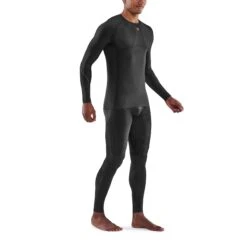 SKINS 5-Series Top Long Sleeve - Black -Skins skins compression 5 series men top long sleeve black 4 893688