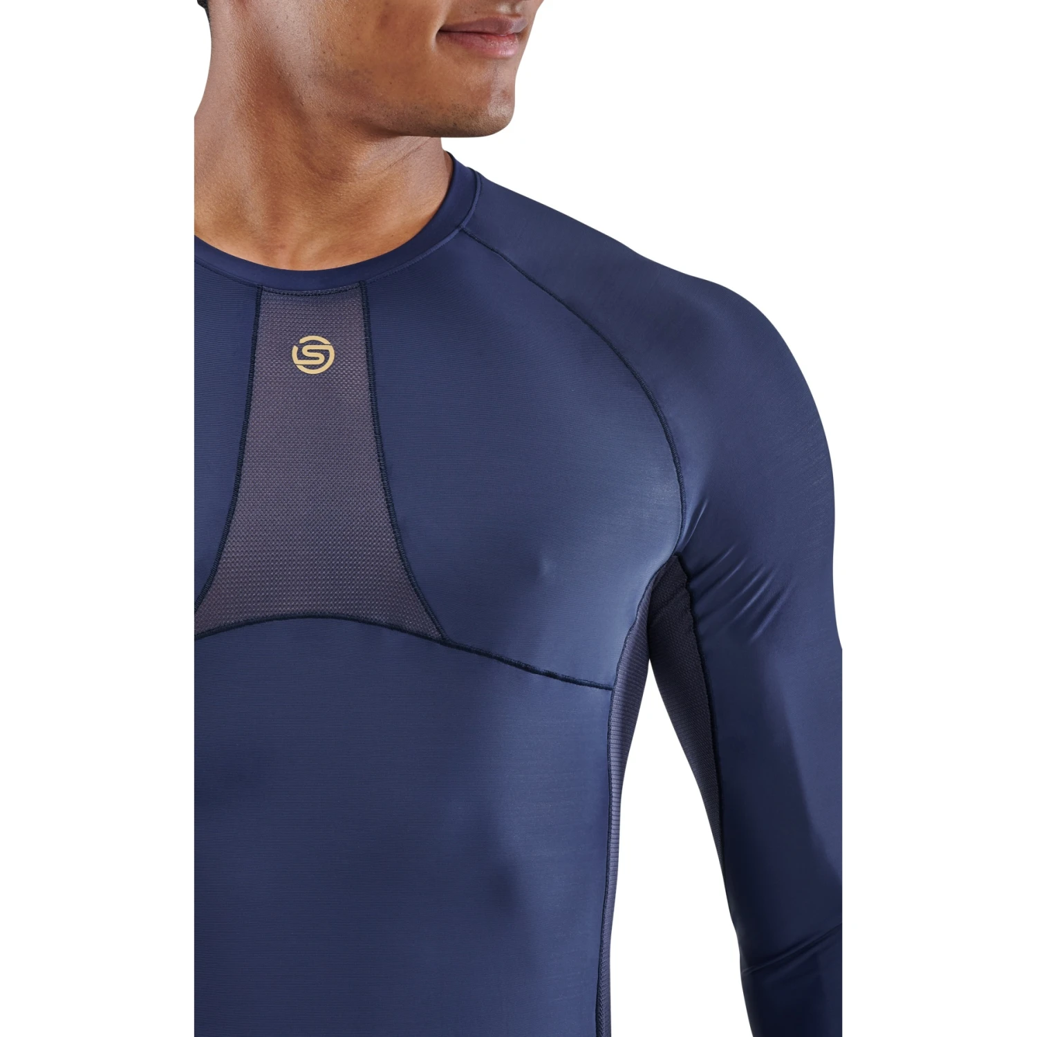 SKINS 5-Series Top Long Sleeve - Navy Blue 6 SKINS 5-Series Top Long Sleeve - Navy Blue - Image 6