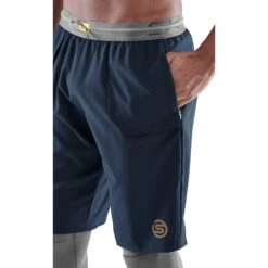 SKINS Compression 5-Series T&R Long Tights - Battleship -Skins skins compression 5 series mens tur long tights battleship 5 1068310