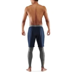 SKINS Compression 5-Series T&R Long Tights - Battleship -Skins skins compression 5 series mens tur long tights battleship 7 1068312