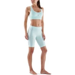 SKINS Compression 5-Series Half Tights Women - Opal -Skins skins compression 5 series women half tights opal 5 941892