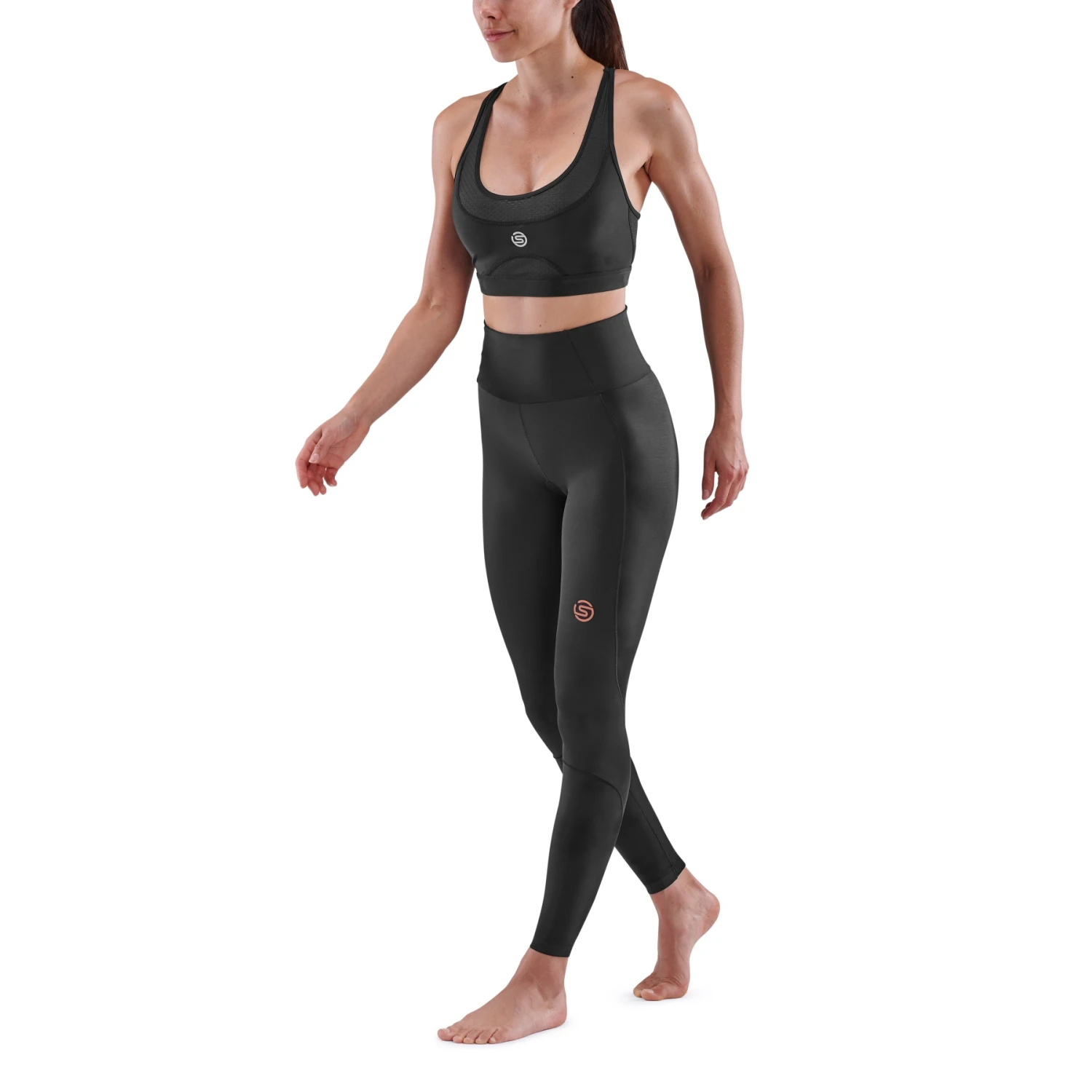 SKINS 5-Series Women's Skyscraper Tights - Black 5 SKINS 5-Series Women's Skyscraper Tights - Black - Image 5