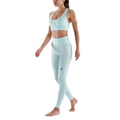 SKINS Compression 5-Series Skyscraper Long Tights Women - Opal -Skins skins compression 5 series women skyscraper long tights opal 4 941866