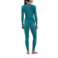 SKINS Compression 5-Series Longsleeve Shirt Women - Teal -Skins skins compression 5 series women top long sleeve teal 6 894142