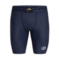 SKINS 3-Series Half Tights - Navy Blue -Skins skins compression men 3 series half tights navy blue 1 893116