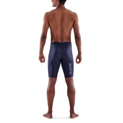 SKINS 3-Series Half Tights - Navy Blue -Skins skins compression men 3 series half tights navy blue 6 893121