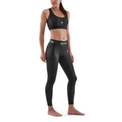 SKINS 1-Series 7/8 Long Tights Women - Black -Skins skins compression women 1 series 7 8 long tights black 4 893085