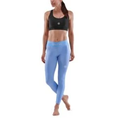 SKINS 1-Series 7/8 Long Tights Women - Sky Blue -Skins skins compression women 1 series 7 8 long tights sky blue 1 893087