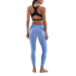 SKINS 1-Series 7/8 Long Tights Women - Sky Blue -Skins skins compression women 1 series 7 8 long tights sky blue 4 893090