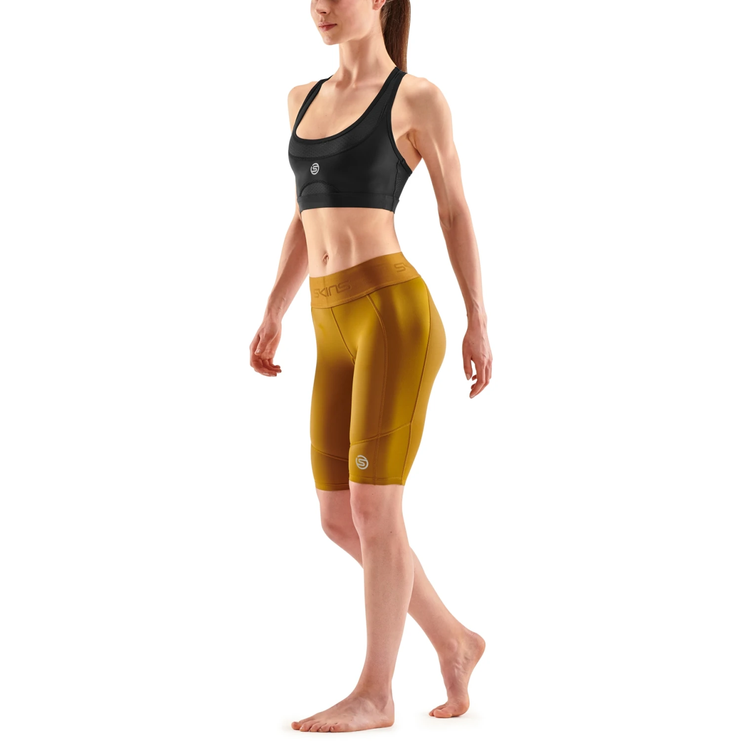 SKINS 3-Series Women's Half Tights - Bronze 6 SKINS 3-Series Women's Half Tights - Bronze - Image 6