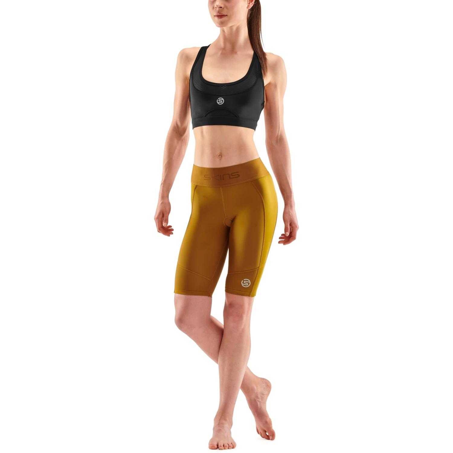 SKINS 3-Series Women's Half Tights - Bronze 5 SKINS 3-Series Women's Half Tights - Bronze - Image 5