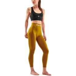SKINS Compression Women's 3-Series Seamless Long Tights - Bronze -Skins skins compression women 3 series seamless long tights bronze 4 1131492