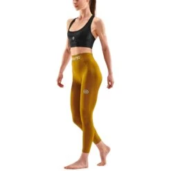 SKINS Compression Women's 3-Series Seamless Long Tights - Bronze -Skins skins compression women 3 series seamless long tights bronze 5 1131493