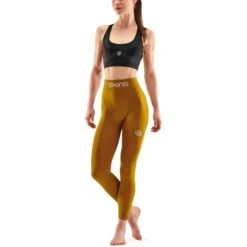 SKINS Compression Women's 3-Series Seamless Long Tights - Bronze -Skins skins compression women 3 series seamless long tights bronze 6 1131494