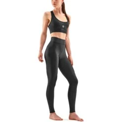 SKINS Compression 3-Series Women's Soft Long Tights - Black -Skins skins compression women 3 series soft long tights black 4 1131503