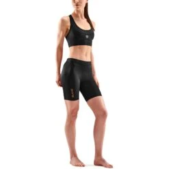 SKINS 5-Series Women's Power Shorts - Black -Skins skins compression women 5 series power shorts black 5 1131613