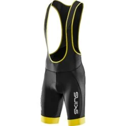 SKINS CYCLE Elite Bib Shorts - Black/Zest