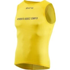 SKINS CYCLE Sleeveless Baselayer Shirt - Zest