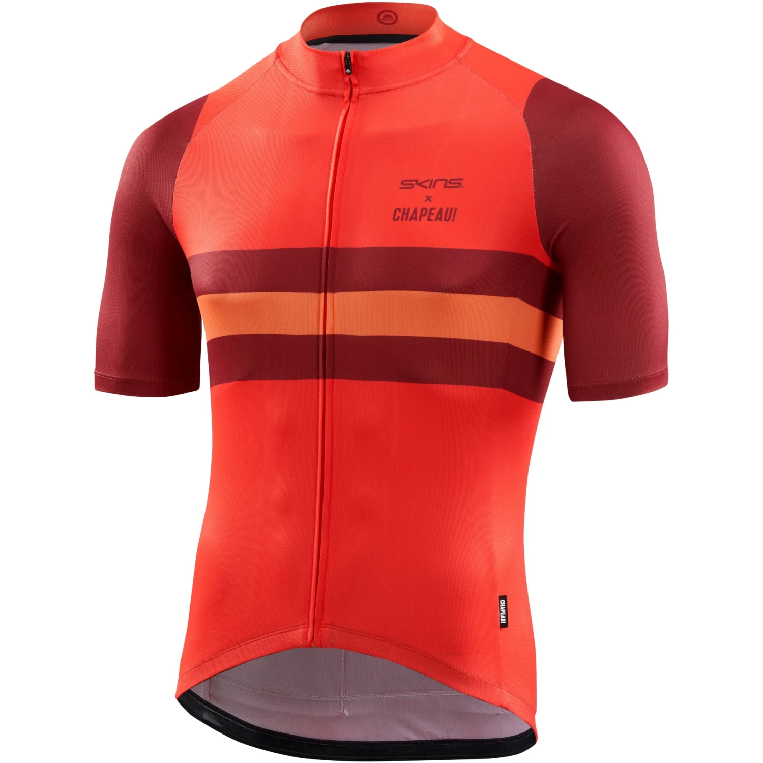 SKINS CYCLE X CHAPEAU Bike Jersey - Bright Red 1 SKINS CYCLE X CHAPEAU Bike Jersey - Bright Red