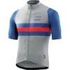 SKINS CYCLE X CHAPEAU Bike Jersey - Grey/Blue